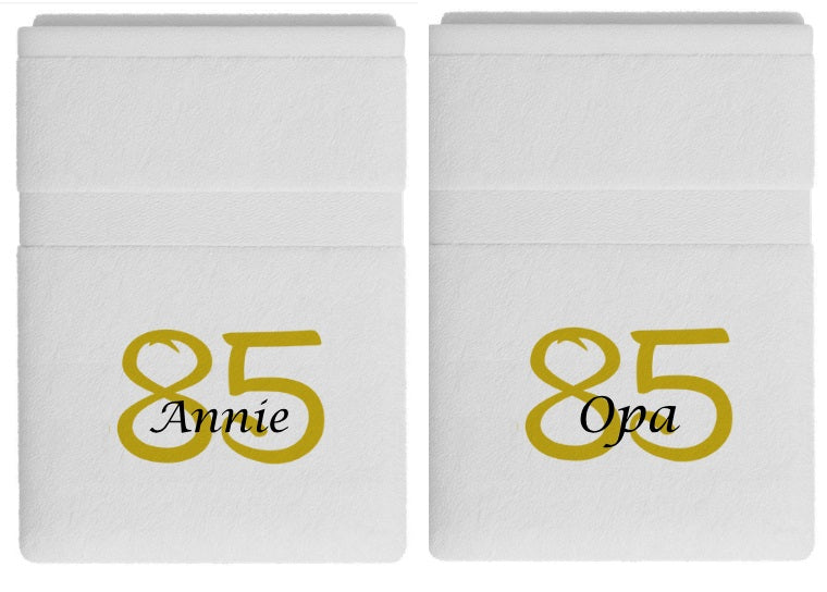 85 jaar cadeau met naam en leeftijd