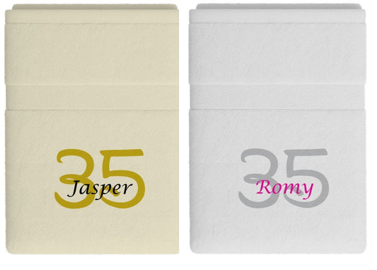 35 jaar cadeau met naam en leeftijd