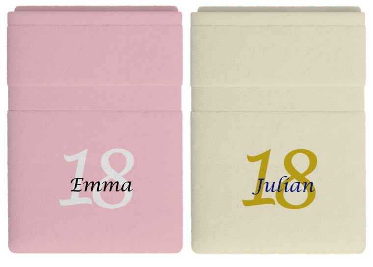 18 jaar cadeau met naam en leeftijd