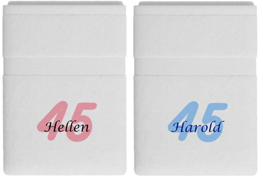 45 jaar cadeau met naam en leeftijd