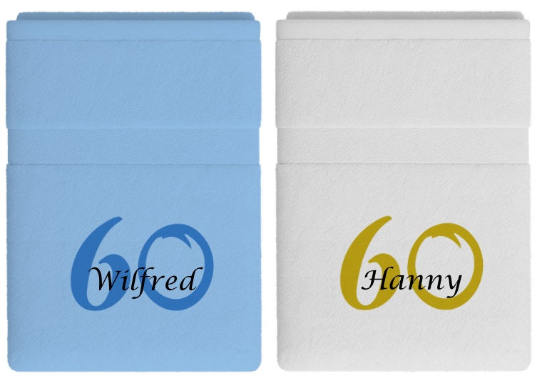 60 jaar cadeau met naam en leeftijd