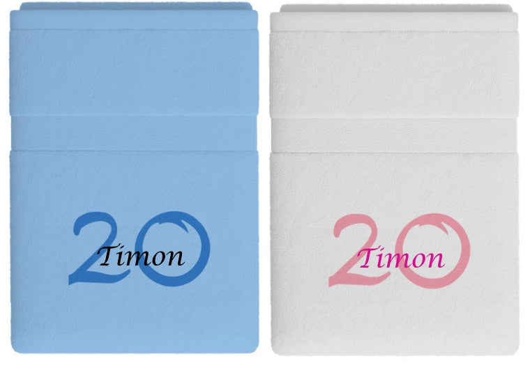 20 jaar cadeau met naam en leeftijd