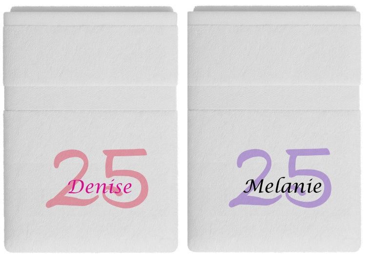 25 jaar cadeau met naam en leeftijd