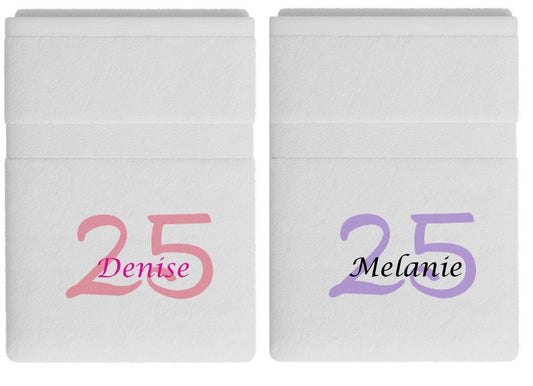 25 jaar cadeau met naam en leeftijd