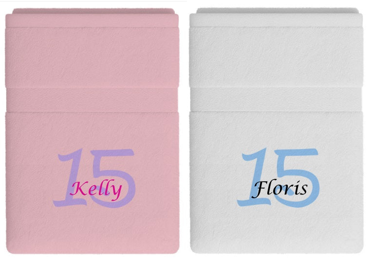 15 jaar cadeau met naam en leeftijd