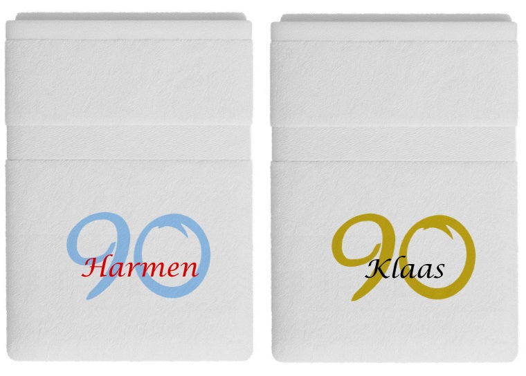 90 jaar cadeau met naam en leeftijd