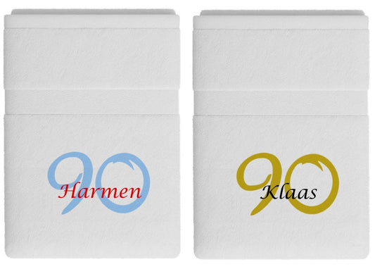 90 jaar cadeau met naam en leeftijd