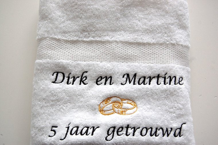 5 jaar getrouwd cadeau met namen