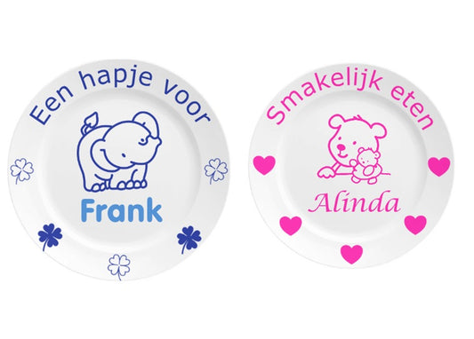 Kinderbordje met Naam en Afbeelding