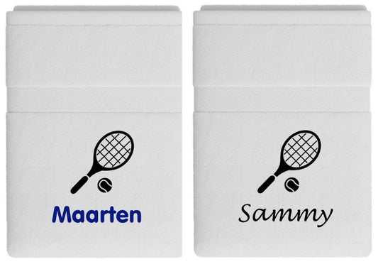 Tennis handdoek met naam