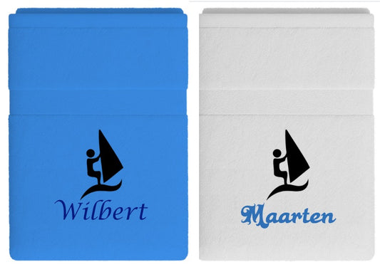 Windsurfen handdoek met naam