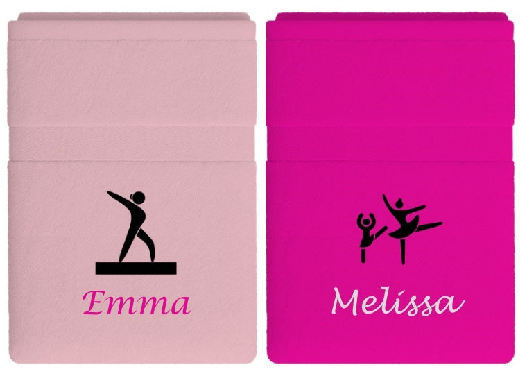 Dans & gymnastiek handdoek met naam