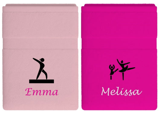 Dans & gymnastiek handdoek met naam