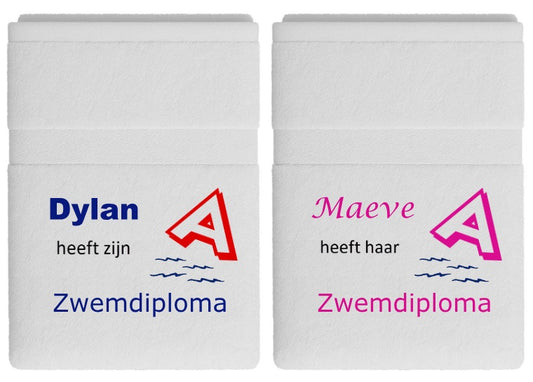 Zwemdiploma A cadeau met Naam