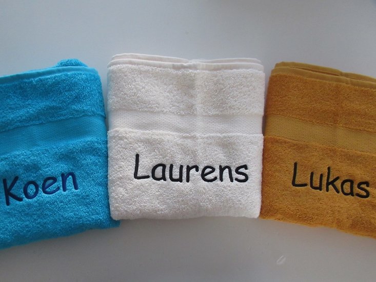Handdoek met naam