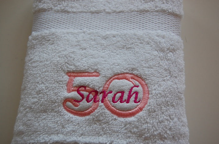 50 jaar cadeau met naam en leeftijd Sarah