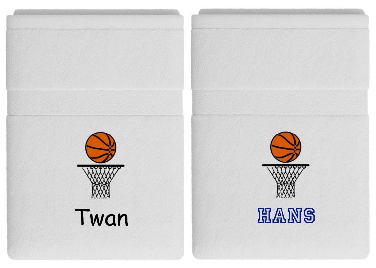 Basketbal handdoek met naam