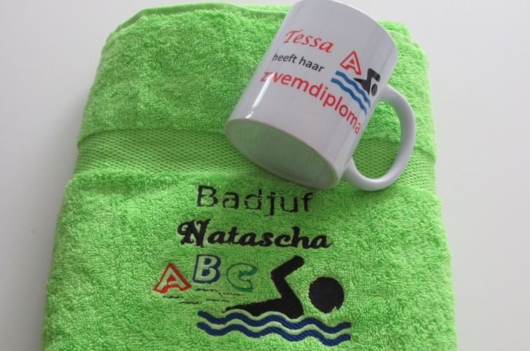 zwemjuf bedankt afscheidscadeau