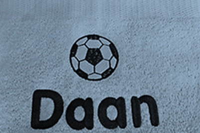 Voetbal handdoek met naam