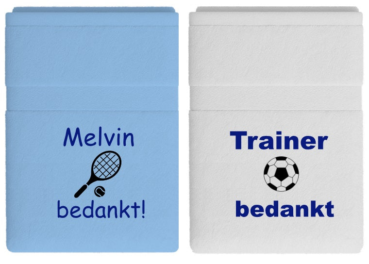 Trainer bedankt cadeau