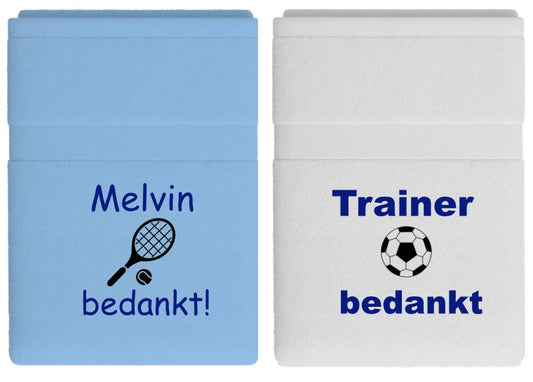 Trainer bedankt cadeau