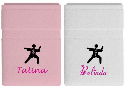 Kung Fu handdoek met naam