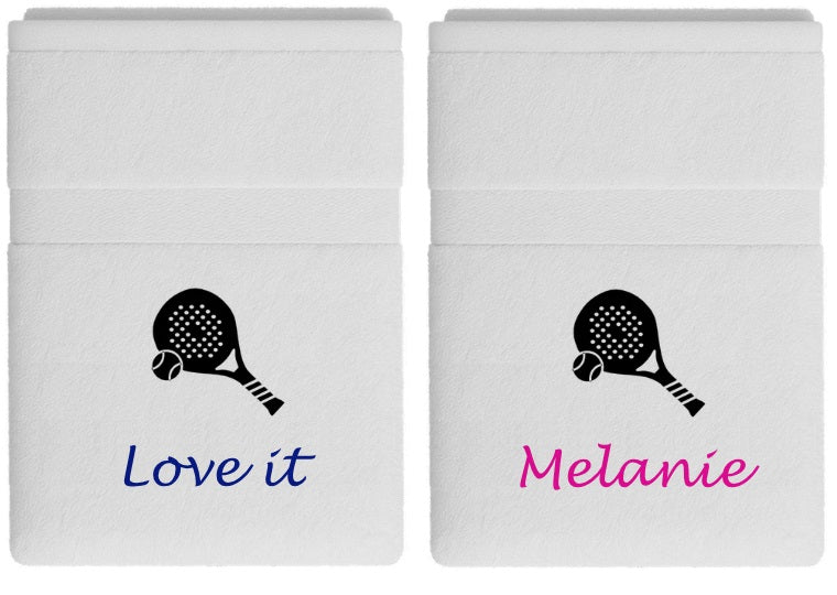 Padel handdoek met naam