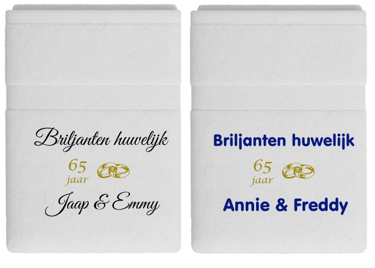 Briljanten huwelijk cadeau | 65 jaar getrouwd