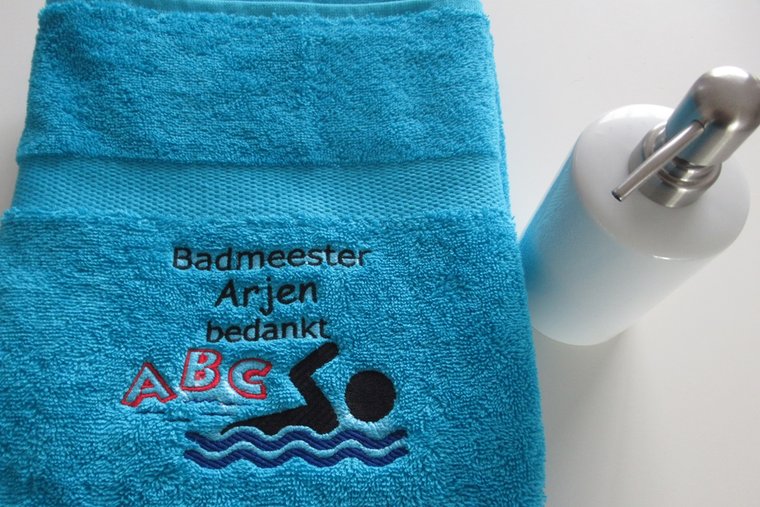 badmeester bedanken afzwemmen