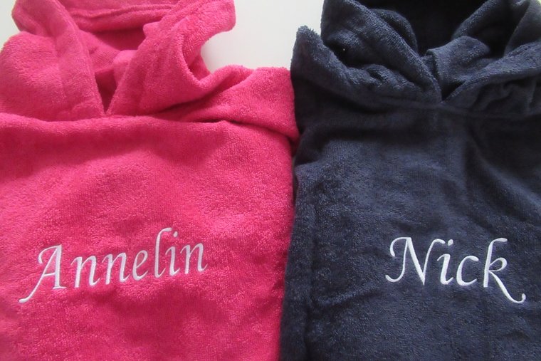 KInderponcho met naam