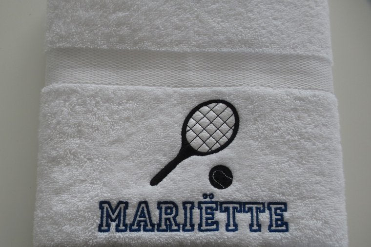 Tennis handdoek met naam