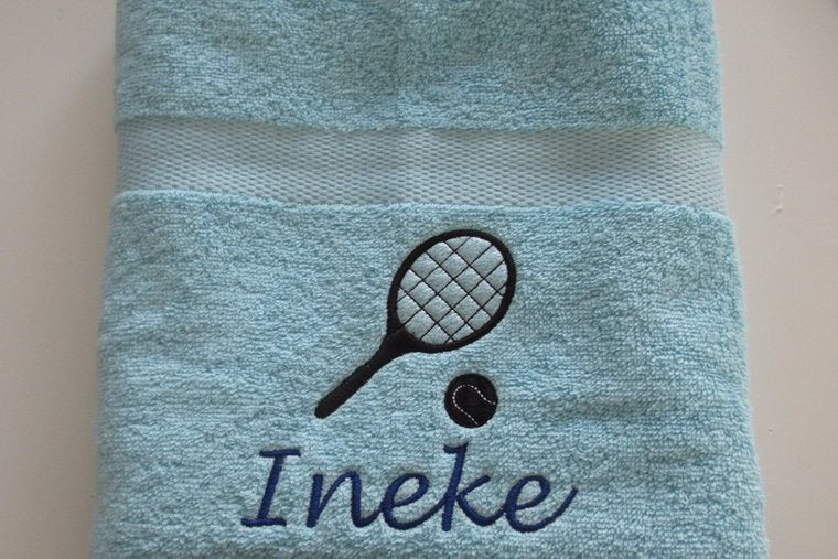Tennis handdoek met naam