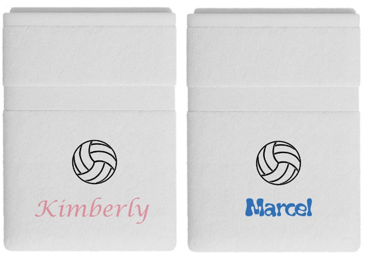 Volleybal handdoek met naam