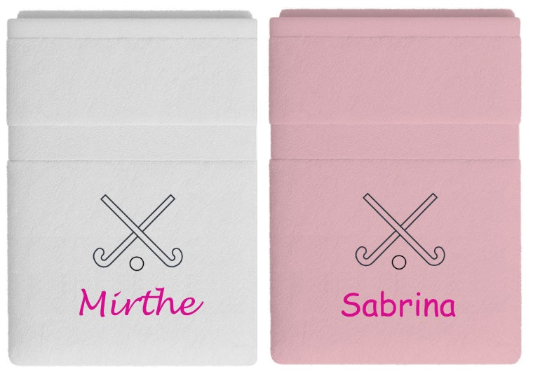 Hockey handdoek met naam