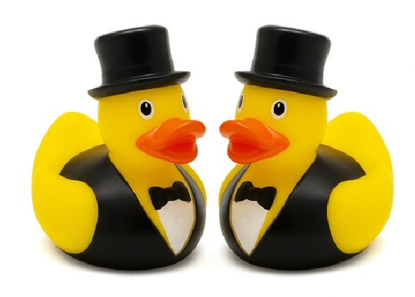 Bruidspaar badeendjes