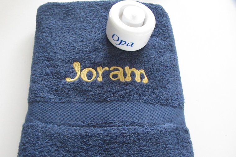 Badlaken met naam