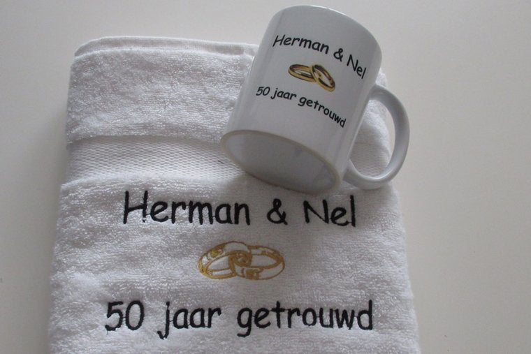 50 jaar getrouwd cadeau met namen
