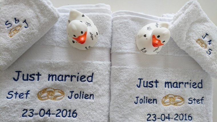 Just Married Cadeau met Namen