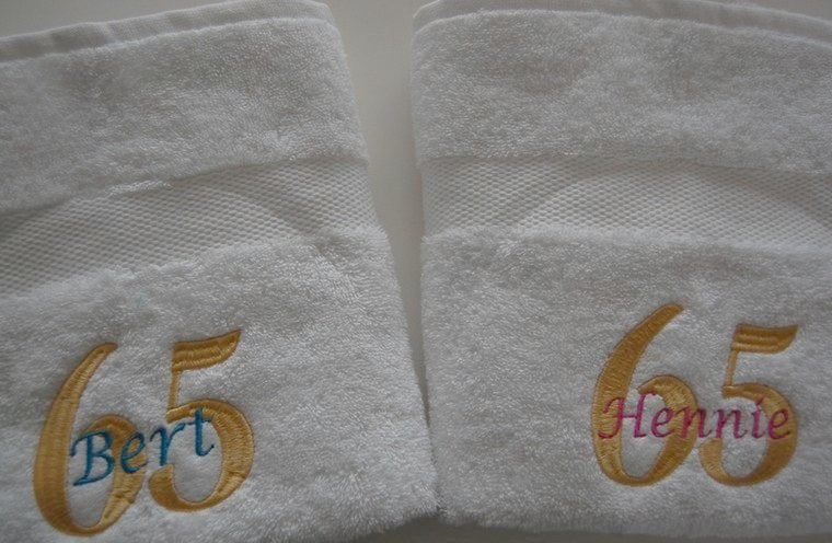 65 jaar cadeau met naam en leeftijd