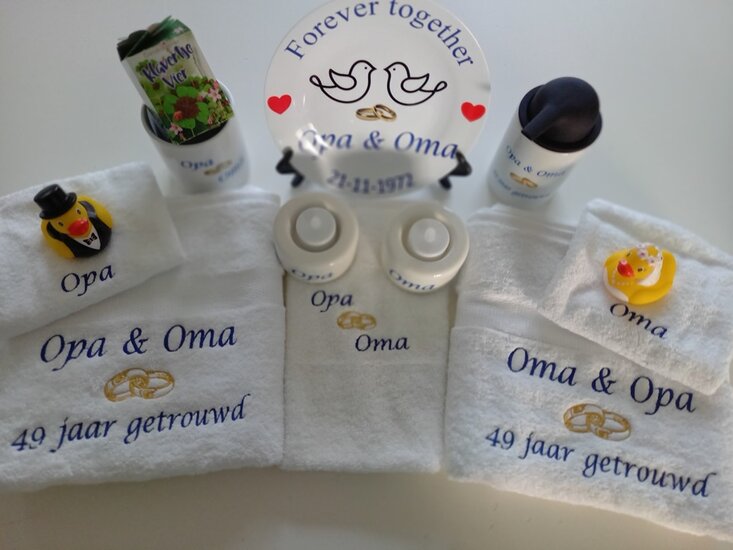 40 jaar getrouwd cadeau met namen
