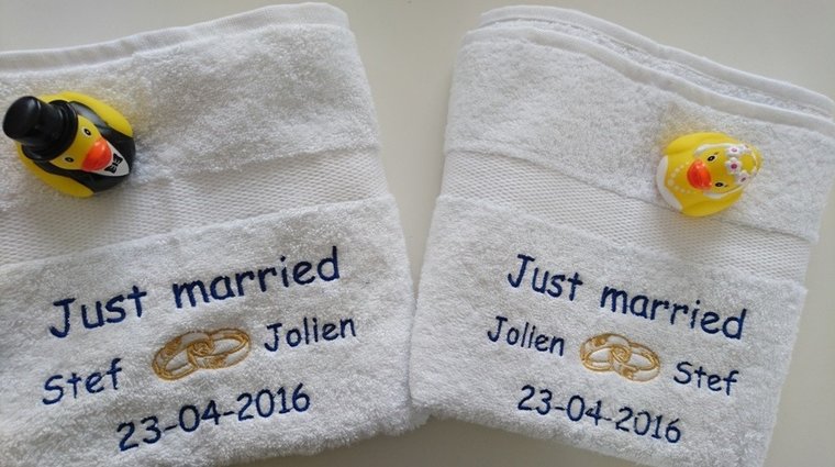 Just Married Cadeau met Namen