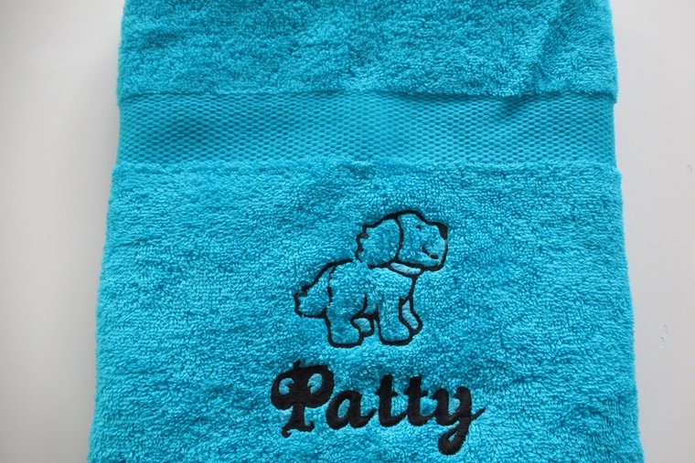 Handdoek met naam en afbeelding