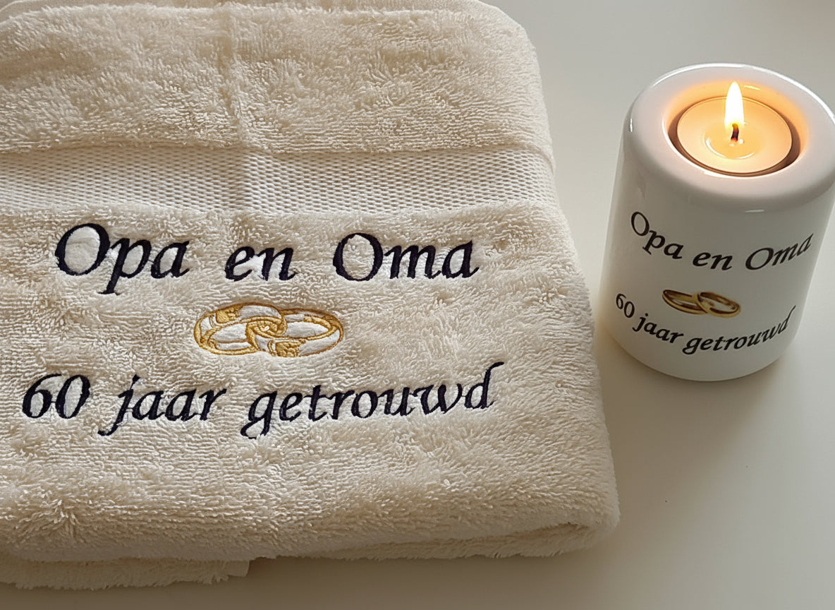 Opa en Oma zoveel jaar getrouwd cadeau