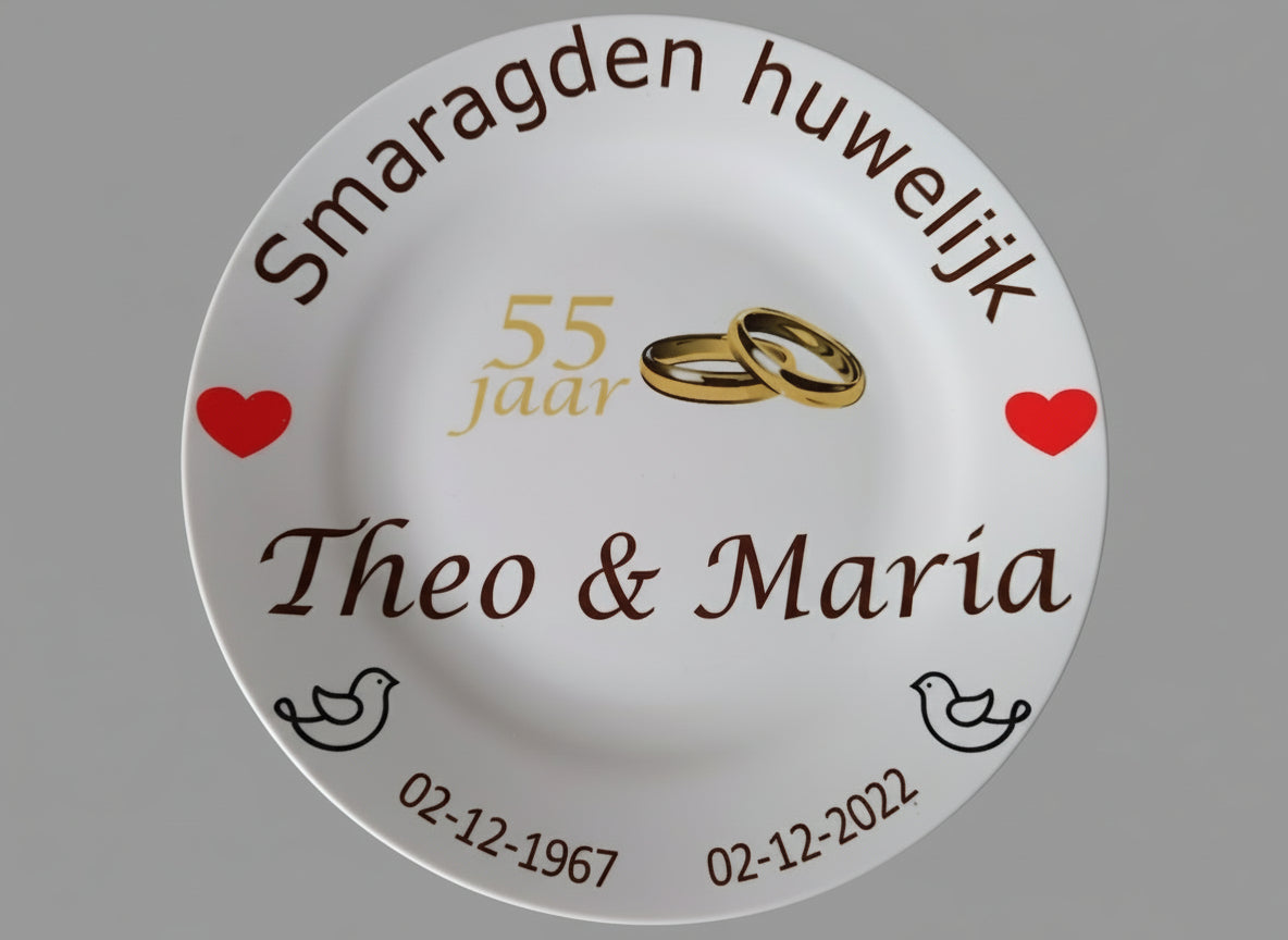 55 jaar Trouwdag cadeau Smaragden huwelijk