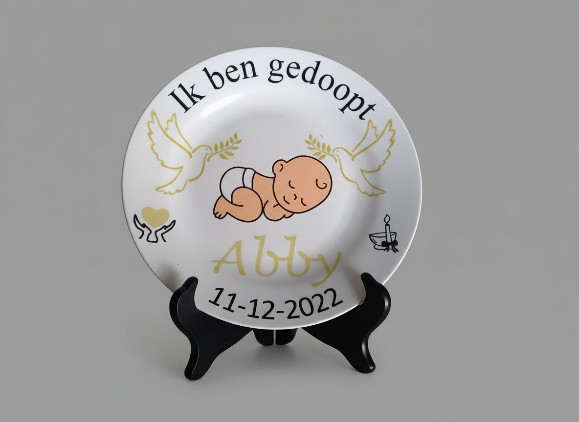 Doopbordje met naam