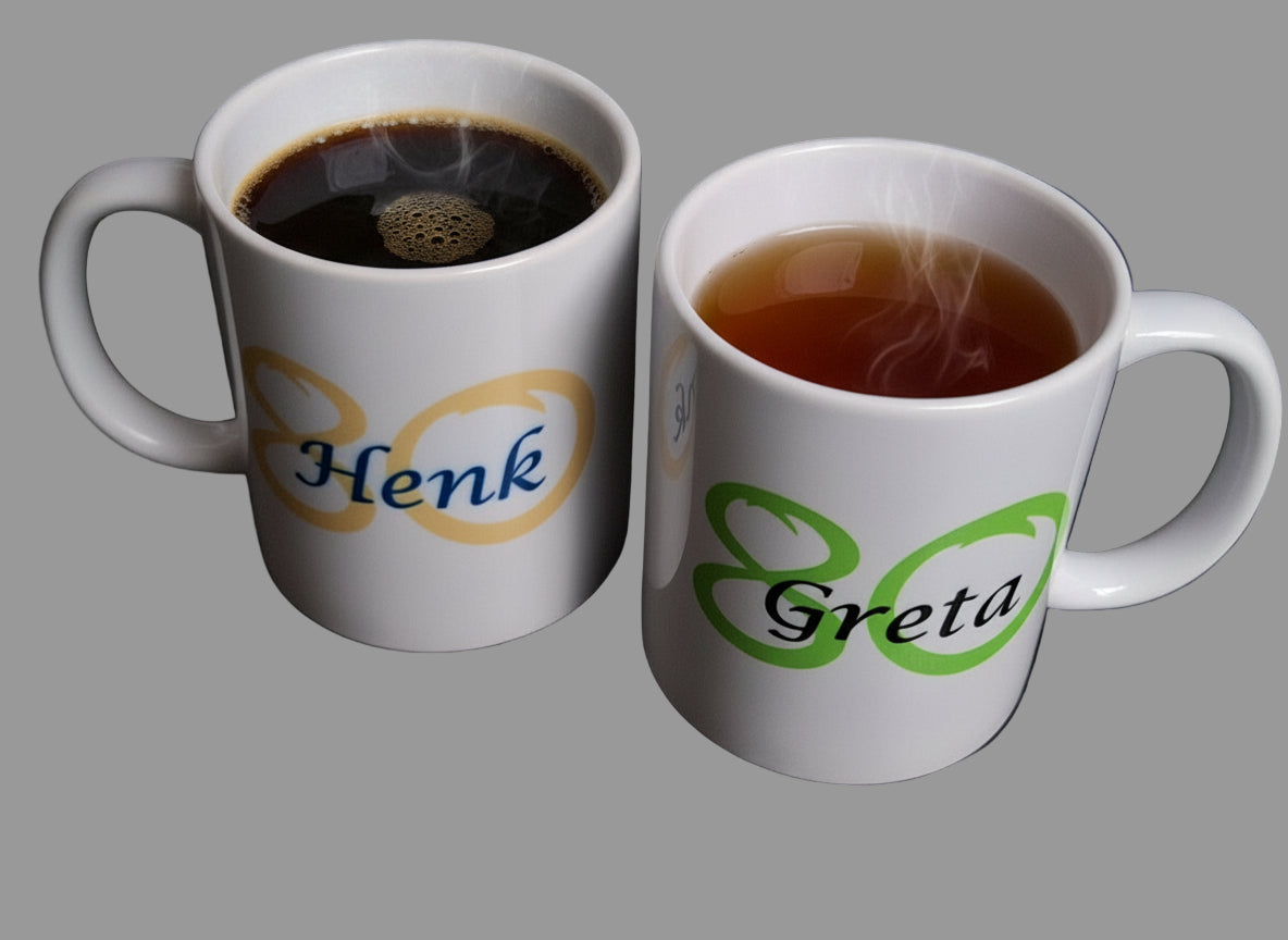 Koffiemok met Naam en Leeftijd