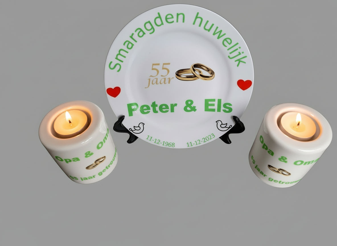 55 jaar Trouwdag cadeau Smaragden huwelijk