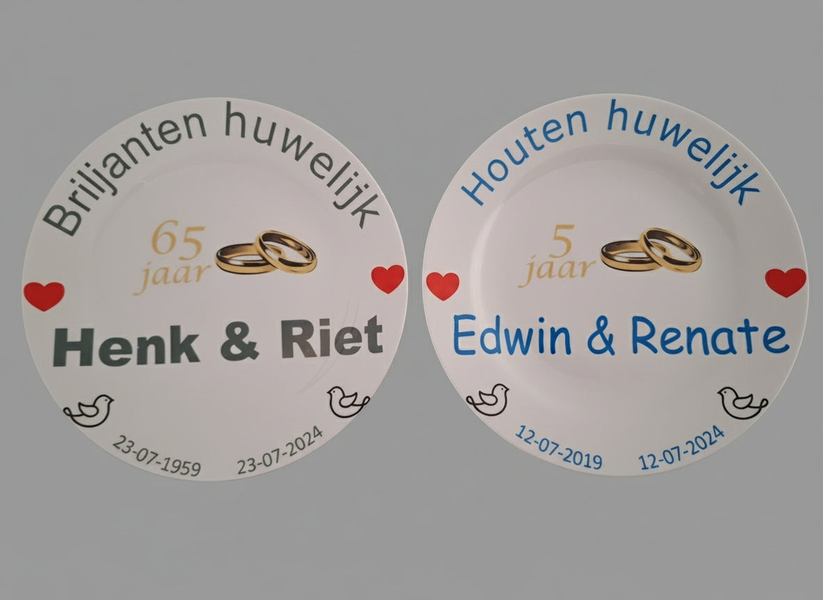 5 jaar Trouwdag cadeau Houten Huwelijk