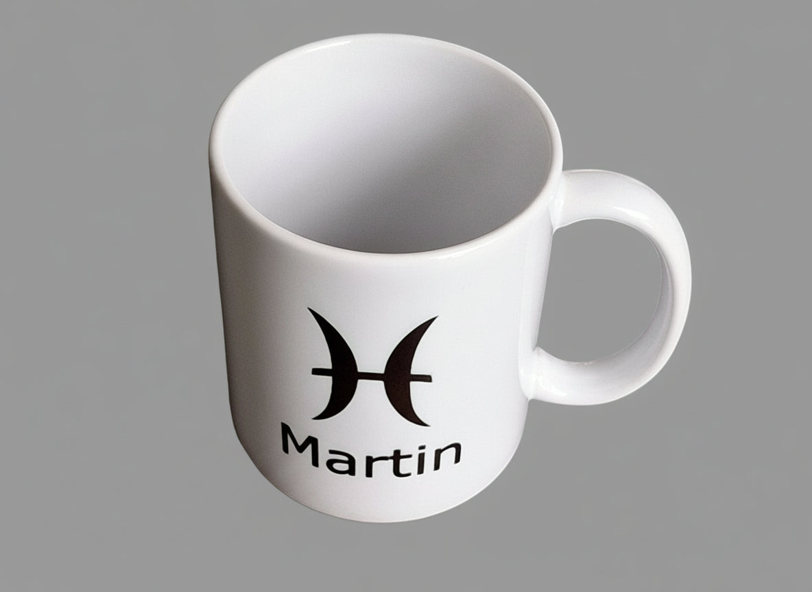 Koffiemok met Naam en Sterrenbeeld