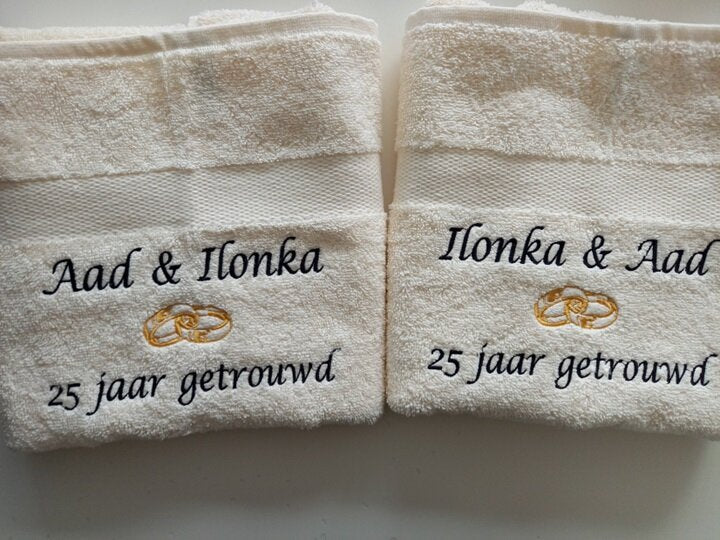25 jaar getrouwd cadeau met namen